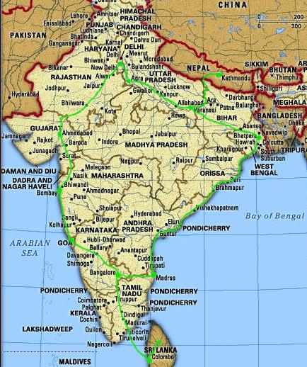 India+varanasi+map